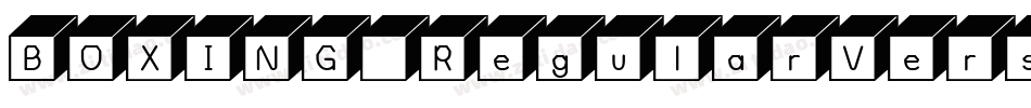 BOXING RegularVersio字体转换
